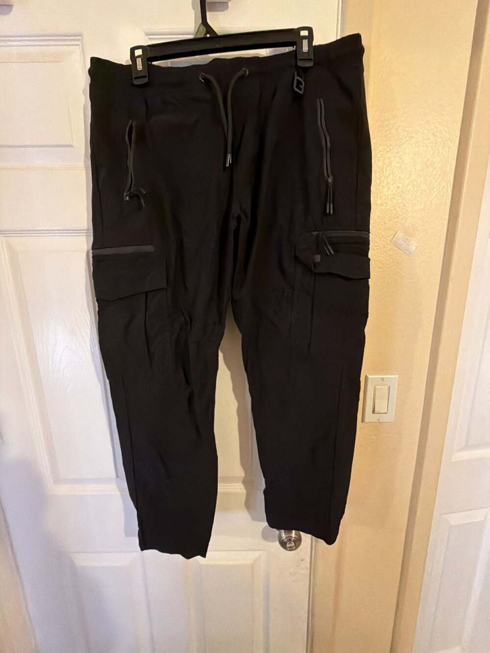Benjamin Black Cargo Jogger Pants Black